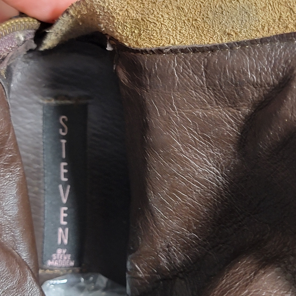 Steven Rannt Studded Leather Riding Boots W US 8 - Picture 2 of 15